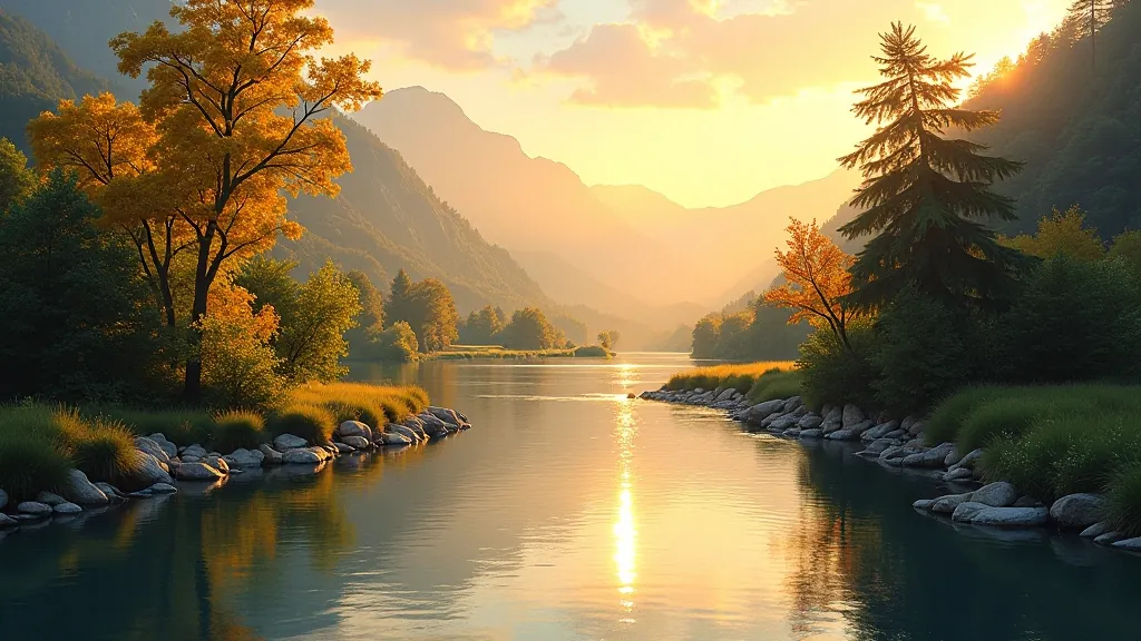 Evening light study painting